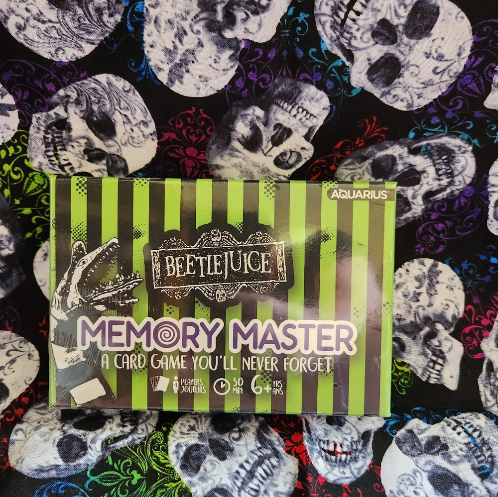 Beetlejuice Memory Match Card Game NWT